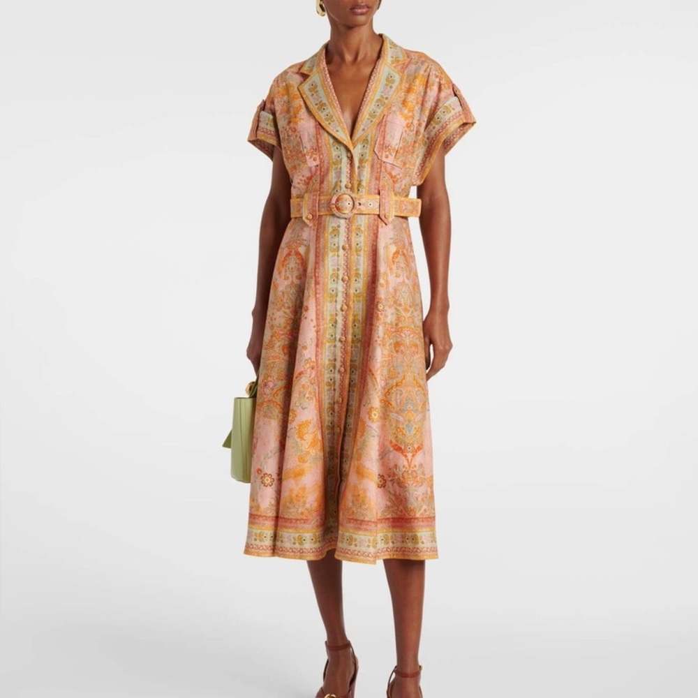 Zimmermann Acacia Midi Shirt Dress - Size 3